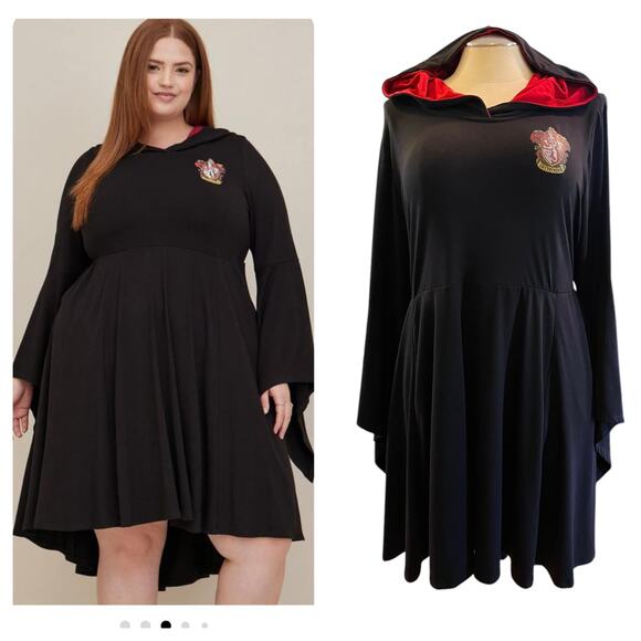Torrid 5 (5X 28) Harry Potter Hooded Hi-Lo Costume Cosplay‎ Halloween Dress Punk - Picture 1 of 5